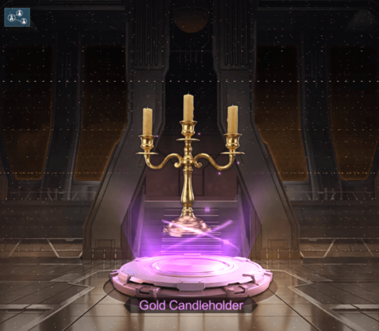 Gold Candleholder