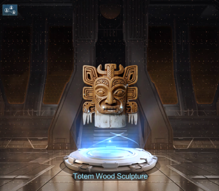 Totem Wood Sculpture